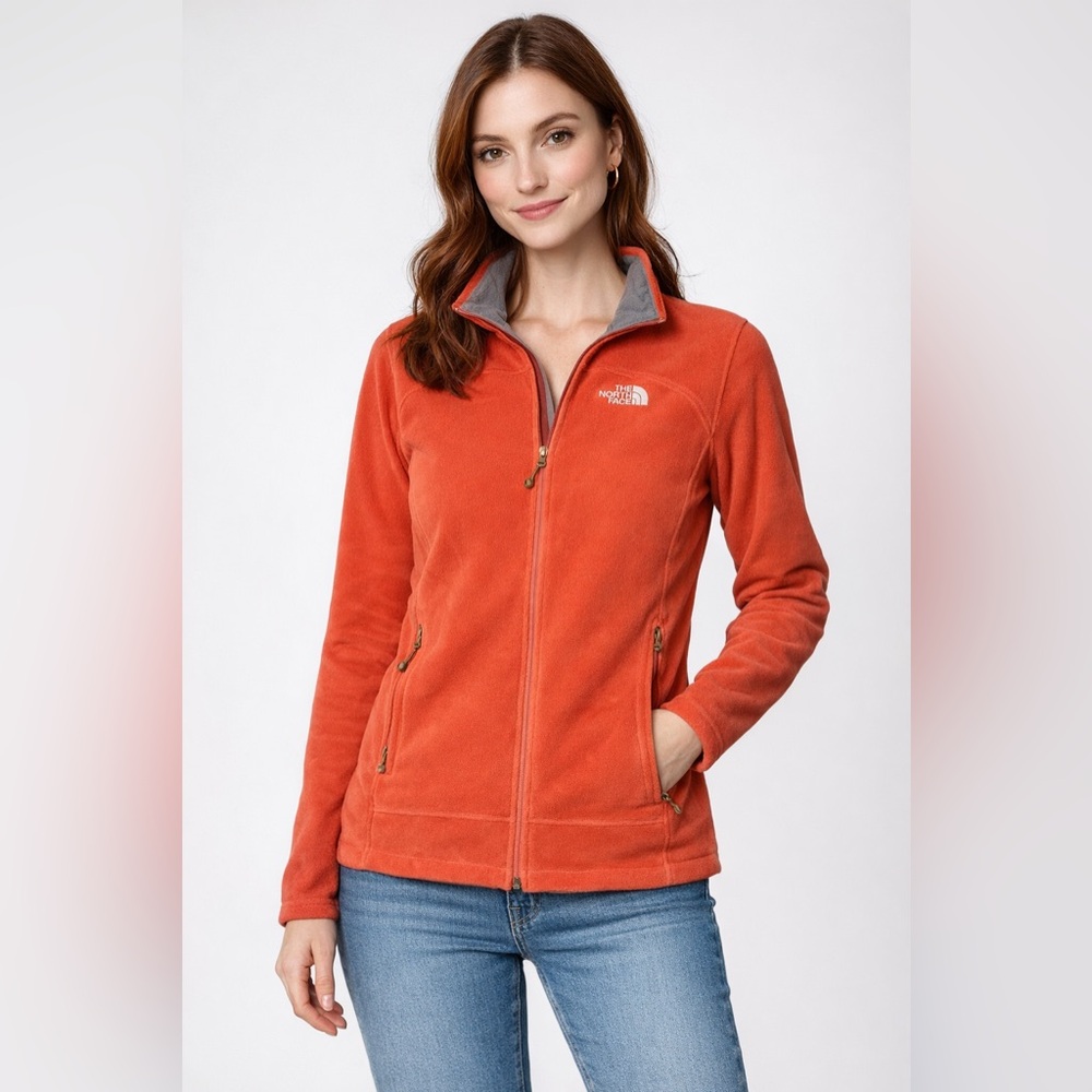 The North Face Women's Windwall Fleece Jacket Rust Size XL
